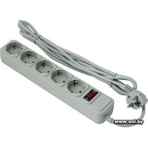 Фильтр сетевой ExeGate SP-5-5G 5m Grey 5 роз