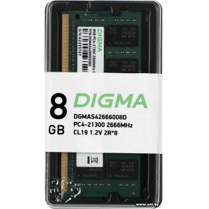 SO-DIMM 8G DDR4-2666 Digma (DGMAS42666008D)