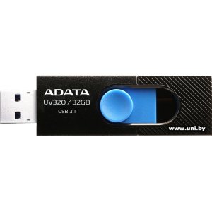 Купить ADATA USB3.x 32Gb [AUV320-32G-RBKBL] в Минске, доставка по Беларуси