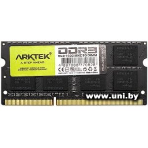 Купить SO-DIMM 8G DDR3-1600 ARKTEK (AKD3S8N1600) в Минске, доставка по Беларуси