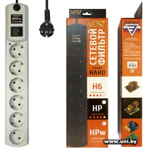 Фильтр сетевой Most HPW 2m White 6 роз