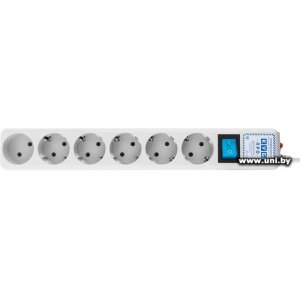 Купить Фильтр сетевой Power Cube SPL(5+1)-16B-P-5M 5m White 6 роз в Минске, доставка по Беларуси