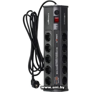 Купить Фильтр сетевой CrownMicro (CMPS-11) 3m Black 10 роз в Минске, доставка по Беларуси