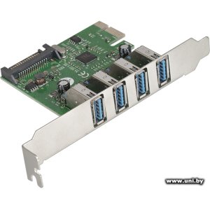 ExeGate (EX283716RUS) EXE-314 PCI-E to 4*USB 3.0