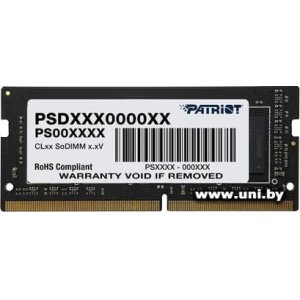 Купить SO-DIMM 8G DDR4-3200 Patriot (PSD48G32002S) в Минске, доставка по Беларуси