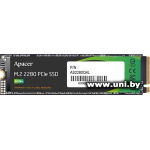 Купить Apacer 512Gb M.2 PCI-E SSD AP512GAS2280Q4L-1 в Минске, доставка по Беларуси