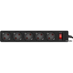 Купить Фильтр сетевой SVEN SF-05E 1.8m Black 5 роз в Минске, доставка по Беларуси