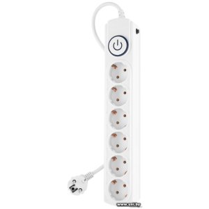 Купить Фильтр сетевой IPPON BK-6-EU-3-10-W 3m White 6 роз в Минске, доставка по Беларуси