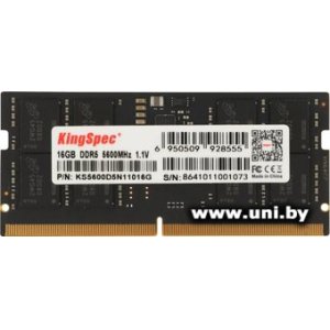 SO-DIMM 16G DDR5-5600 KingSpec (KS5600D5N11016G)