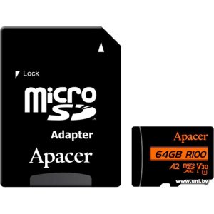Купить Apacer micro SDXC 64Gb [AP64GMCSX10U8-R] в Минске, доставка по Беларуси