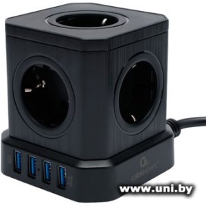 Фильтр сетевой Cablexpert TWR-5-U4-B-2 Black 5 роз