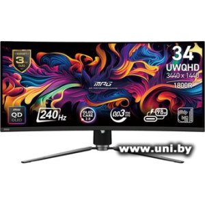 Купить MSI 34.18` MPG 341CQPX QD-OLED (9S6-3DD04T-023) в Минске, доставка по Беларуси