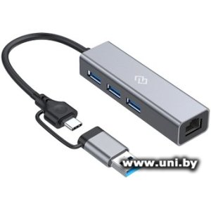 DIGMA [DHUB-LAN-4port] Type-C