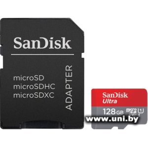 Купить SanDisk micro SDXC 128Gb [SDSQUAR-128G-GN6MA] в Минске, доставка по Беларуси