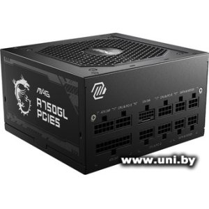 Купить MSI 750W MAG A750GL PCIE5 (306-7ZP8B11-CE0) в Минске, доставка по Беларуси