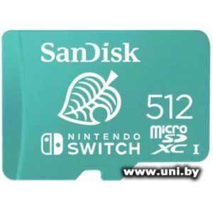 Купить SanDisk micro SDXC 512Gb [SDSQXAO-512G-GN3ZN] в Минске, доставка по Беларуси
