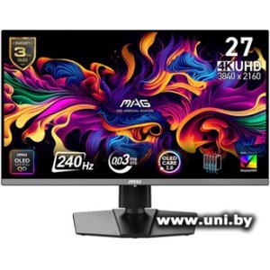 Купить MSI 26.5` MAG 272UP QD-OLED X24 (9S6-3CD79A-031) в Минске, доставка по Беларуси