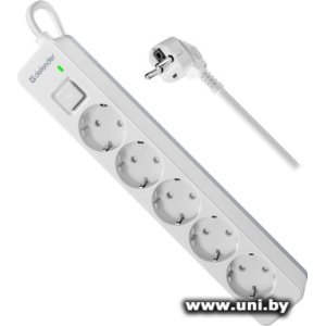 Фильтр сетевой Defender DFS 133 (99431) 3m White 5 роз