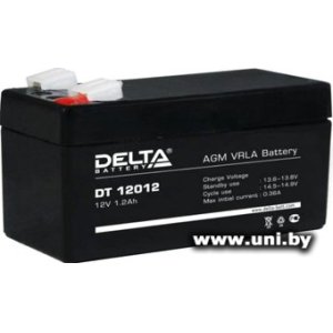 Купить Delta DT 12012 12V 1.2Ah в Минске, доставка по Беларуси