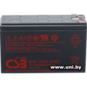 CSB Battery HRL UPS 12360 6 F2F1 Slim 12V 7.5А·ч)