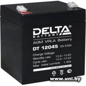 Купить Delta DT 12045 12V 4.5Ah в Минске, доставка по Беларуси