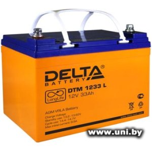 Купить Delta DTM 1233 L 12V 33Ah в Минске, доставка по Беларуси