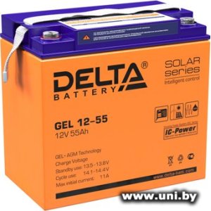 Delta GEL 12-55 12V 55Ah