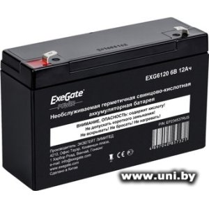 Купить ExeGate Power EXG 6120 6V 12Ah [EP234537RUS] в Минске, доставка по Беларуси