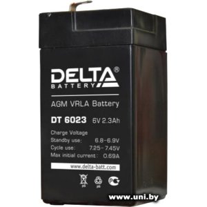 Купить Delta DT 6023 6V 2.3Ah в Минске, доставка по Беларуси