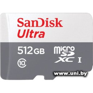 Купить SanDisk micro SDXC 512Gb [SDSQUNR-512G-GN3MN] в Минске, доставка по Беларуси