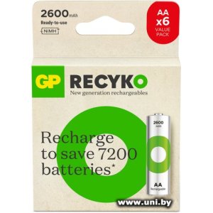 GP [270AAHCE4/2R21-2GTLB6] Набор (AAx6шт.) 2600mAh