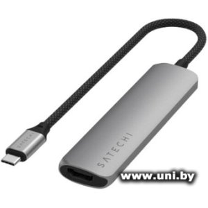 Satechi 4-in-1 USB-C Slim Multiport Adapter 4K (ST-P4SM) Type-C