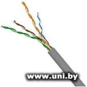 Кабель UTP Cat.5e 305m Lanmaster NM-UTP5E4PR-CU Grey