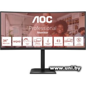 Купить AOC 34` CU34E4CV в Минске, доставка по Беларуси