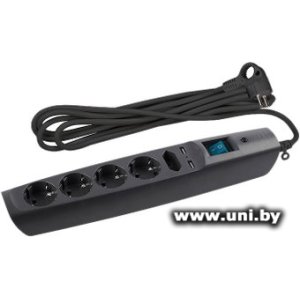 Купить Фильтр сетевой ЭРА (SFU-5es-2m-B) 2m Black 5 роз в Минске, доставка по Беларуси