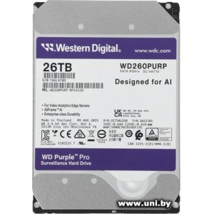 WD 26Tb 3.5` SATA3 WD260PURP