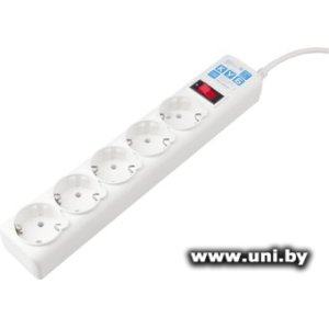 Фильтр сетевой Power Cube (SPG-B-0,5M-WHITE) 0.5m White 5 роз