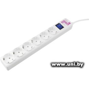 Купить Фильтр сетевой Power Cube (SPG6-16-0,5M) 0.5m White 6 роз в Минске, доставка по Беларуси