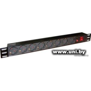 Купить Блок розеток TWT TWT-PDU19-10A8P-3.0 3m Black 8 роз в Минске, доставка по Беларуси