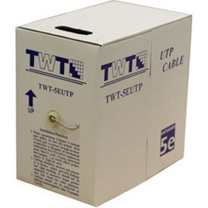 Купить Кабель UTP Cat.5e 305m TWT [TWT-5EUTP] Grey в Минске, доставка по Беларуси