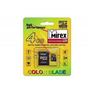 Купить Mirex micro SDHC 4GB [13613-ADTMSD04] Class 4 в Минске, доставка по Беларуси