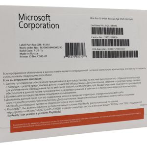 Купить Win Pro 10 64Bit Russian (FQC-08909) в Минске, доставка по Беларуси
