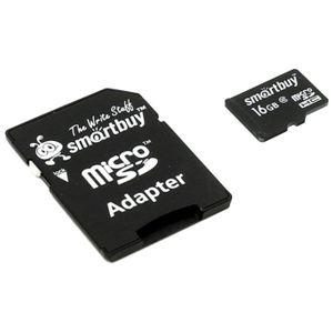 Купить SmartBuy micro SDHC 16Gb [SB16GBSDCL10-01] в Минске, доставка по Беларуси