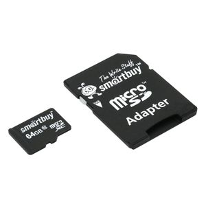 Купить SmartBuy micro SDXC 64Gb [SB64GBSDCL10-01] в Минске, доставка по Беларуси
