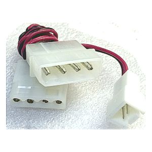 Купить Удлинитель кабель для кулера Molex->2pin 12 см в Минске, доставка по Беларуси
