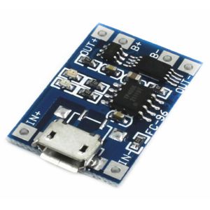 Купить Модуль зарядки Li-ion аккумуляторов, 1A, MicroUSB в Минске, доставка по Беларуси
