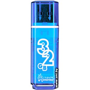 Купить SmartBuy USB2.0 32Gb Glossy SB32GBGS-B в Минске, доставка по Беларуси