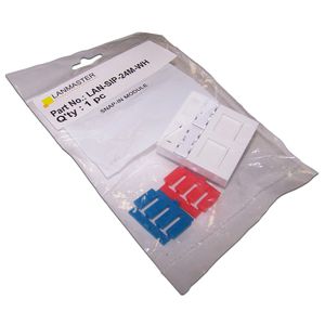 Купить Вставка `Lanmaster` [LAN-SIP-24M-WH] белая в Минске, доставка по Беларуси