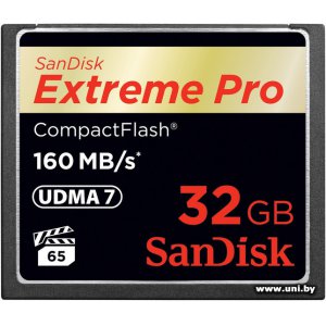 Купить SanDisk СF 32Gb [SDCFXPS-032G-X46] в Минске, доставка по Беларуси