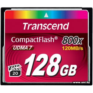 Купить Transcend СF 128Gb [TS128GCF800] в Минске, доставка по Беларуси